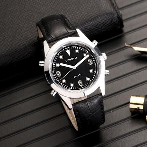 Spanish Talking Watch with Alarm,Black Dial TSSB-23S