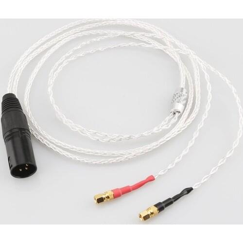 Headphone Upgrade Cable Replacement for He-5 He-6 He-400 He-500 He560 Headphone, 4-pin XLR Balanced Male, Audio Upgrade Cable