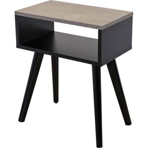 New Modern Wood Factory Matt Marble & black Top Marble Coated Dresser coffe table table basse
