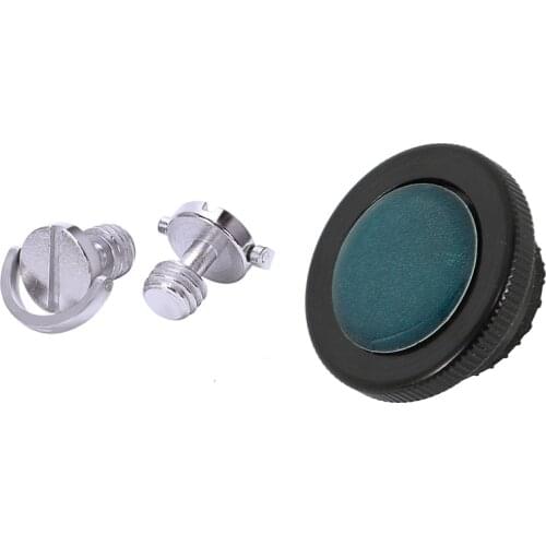 Tripods Round Plate Screw for Manfrotto Compact with 2 Pcs Longer Shaft D-Ring Screw 3/8 Inch-16 Thread Camera Tripod
