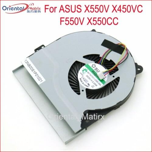 Free Shipping MF75070V1-C090-S9A DC5V Fan For ASUS X550V X450VC F550V X550CC Laptop CPU Cooler Cooling Fan