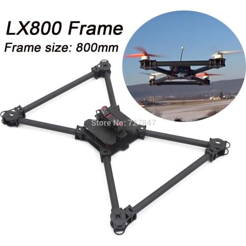 LX800 Full 3k Carbon Fiber Integrated 800mm Quadcopter X frame for Multicopter Multirotor fpv aerial photography