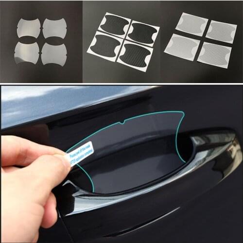 4pcs Car Door Handle Bowl Protector Sticker for Renault Espace Twingo Clio ZOE Kwid SYMBIOZ ARKANA Duster EZ-PRO Lodgy Alpine