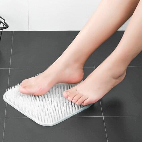 PVC Bath Massage Cushion Brush For Lazy Wash Feet Clean Dead Skin Bathroom Artifact Back Cushion Shower Foot Washing Mats