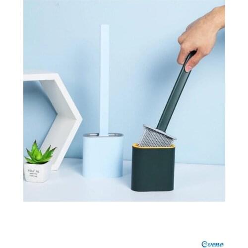 Toilet Brush Bathroom Wc Cleaning Silicon Bendable Brush