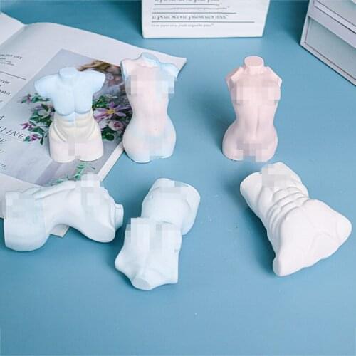 Human Body Silicone Mold Male and Female Art Design Home Decoration Crafts Candle Epoxy Resin Mould Making Tools