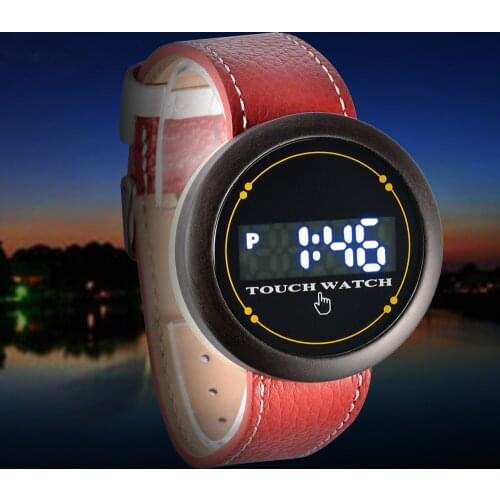 Student LED Electronic Watch Wooden Watch Student Outdoor Multifunctional Sports Watch Wooden Watch