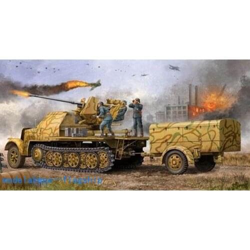 Trumpeter 1/35 01526 German 3.7cm Flak 37 auf Selbstfa Plastic Model Building Kit