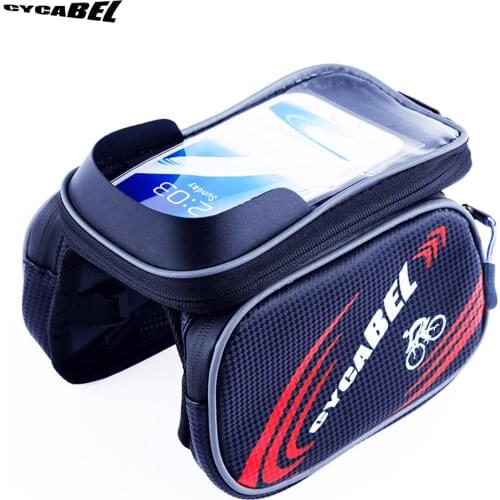 CYCABEL Bicycle Bags Rainproof Bicycle Front Touch Screen Phone Bag Mountain Bike Top Tube Bag Cycling Pannier Bag For Bicycle