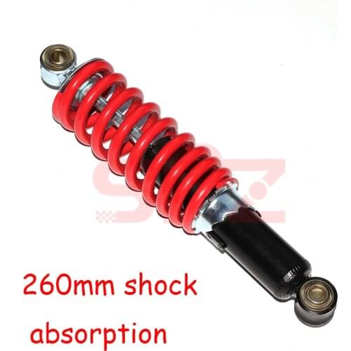 High quality 260mm motorcycle air shock absorber rear suspension for motorcycle scooter ATV rear shock absorber