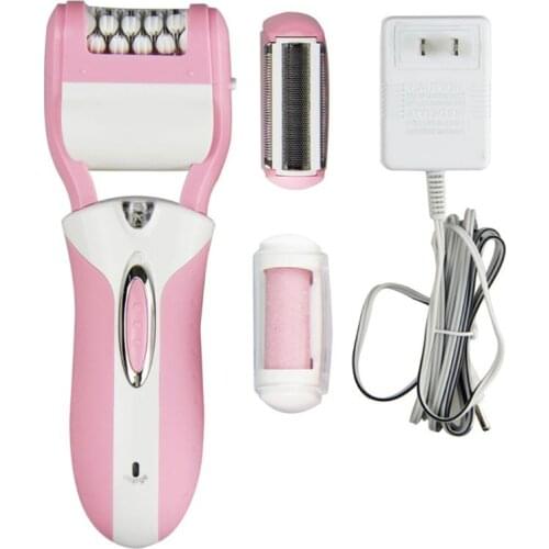 3 In 1 Electric Epilator Hair Removal Painless Shaving Bikini Trimmer Foot File Pedicure Tools