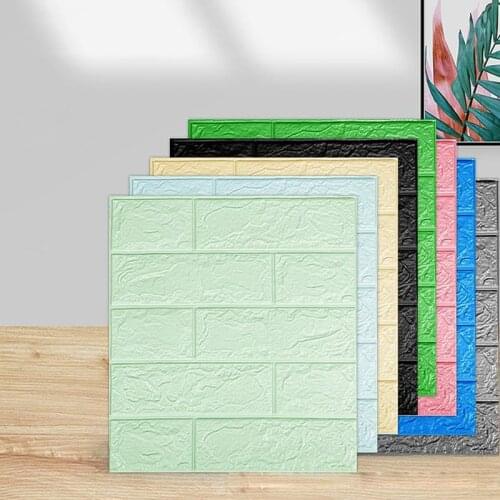 38*35 3D Wall Stickers Self Adhesive Foam Brick Room Decor DIY Wallpaper Wall Decor Living Wall Sticker For Kids Room Renovation