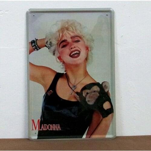 50pcs/lot Metal Sign shabby chic Vintage Madonna Metal signs Iron Wall Mural for Bar/Coffee/Restaurant Home Decoration/Decals A