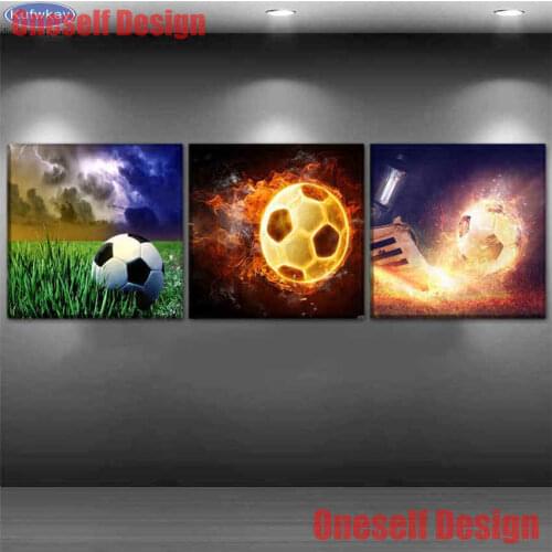 Grear 5d diamond painting full fotball 5d diamond embroidery full rhinestone pictures christmas decortion for home wall sticker