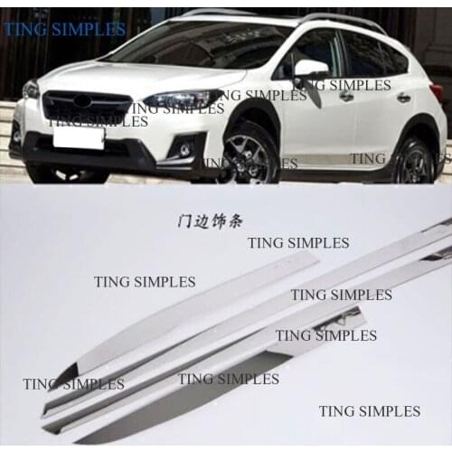 Car Styling Body Strip For Subaru XV GT3 GT7 2017 2018 2019 stainless steel Door Side Molding Garnish Trim Accessories