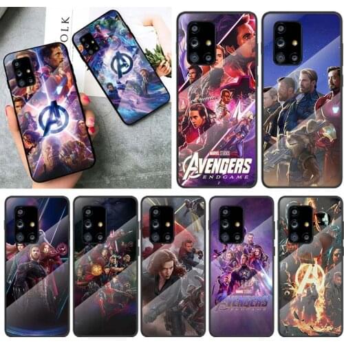 Marvel Avengers Heroes For Samsung Galaxy A91 A81 A72 A71 A52 A51 A41 A31 A21S A11 A01 Tempered Glass Cover