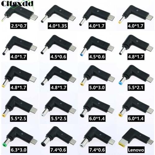 Cltgxdd 1PCS DC Jack Plug Converter USB Type C Laptop Power Adapter Connector for Asus Lenovo Acer DELL HP Sony Notebook Charger