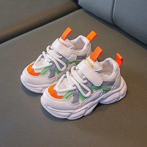 Childrens Casual Sneakers 2021 New Spring Kids Sports Shoes Summer Girls Shoes Boy Mesh Comfortable Sneakers E620