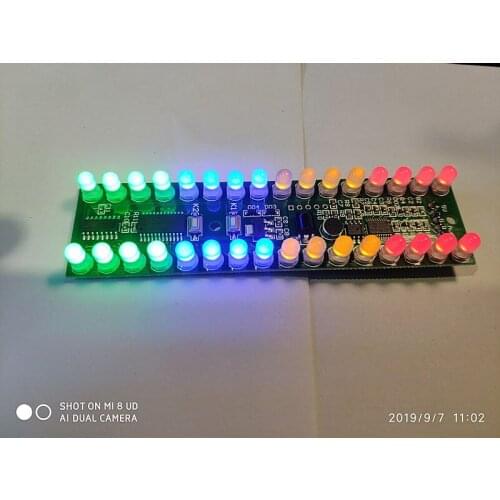 Level Indicator, Music Rhythm Light, Support Voice Control, 7 Patterns, Remote Control Function, Easy Installation