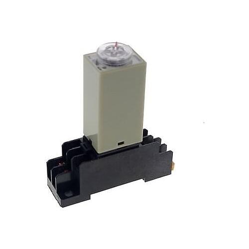 Max 10m 220VAC H3Y-2 Power On Time Delay Relay Solid-State DPDT 8Pins Base