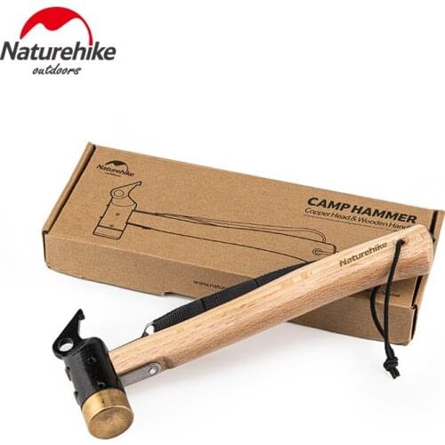 Naturehike New Camping Copper Hammer Outdoor Camping Tent Portable Nail Hammer