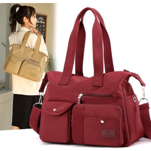 Women Nylon Messenger Bags Large Capacity Casual Handbag Female Crossbody Shoulder Bags
