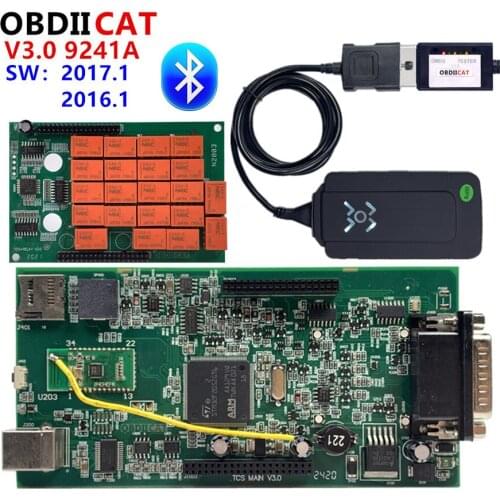 New Wholesale OBDIICAT-WOW II Version With Bluetooth 2016.R1/2017.R1 with keygen obd2 Diagnostic Tool Scanner TCS Test Car truck