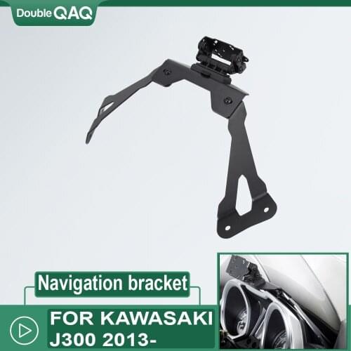 NEW Motorcycle Phone Navigation GPS Plate Bracket Holder FOR Kawasaki J300 2013