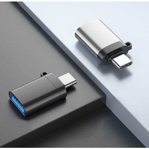 The new OTG converter USB3.0 to Type-c adapter is suitable for Huawei Android mobile phone adapter lanyard