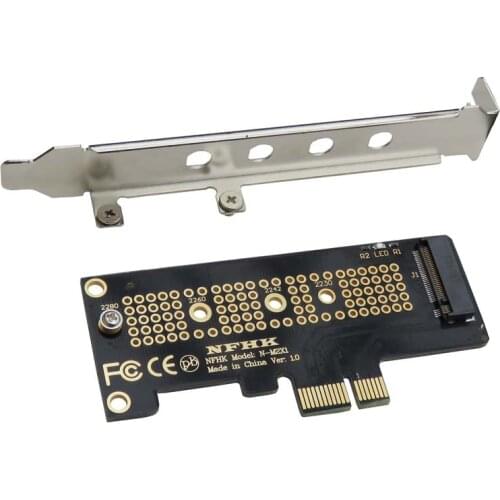 NVMe PCIe X4 X2 M.2 NGFF SSD to PCIe X1 Adapter Card PCIe X1 to M.2