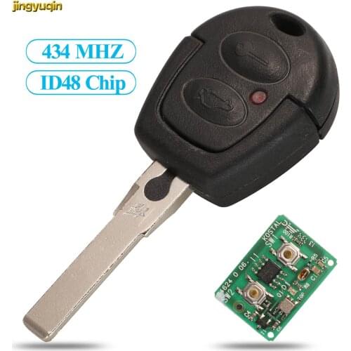 Jingyuqin Remote Car Key Control 434MHZ ID48 Chip O-E-M Original Board For VW Volkswagen Gol 2 Button