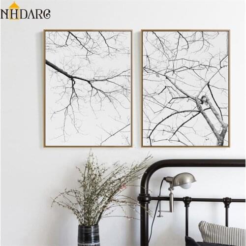 Nordic Fashion Tree Branch Liberal Arts Line Canvas Print Painting Poster Art Wall Picture for Living Room Home Decor Wall Decor