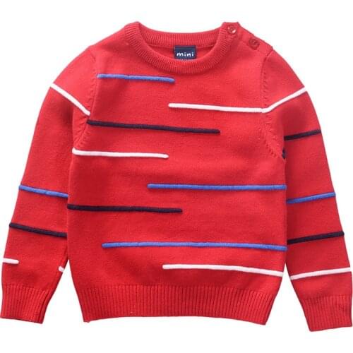 Toddler boys girls sweaters childrens clothing baby kids pullover cotton knitted wear warm winter fall