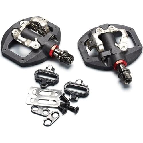 Bicycle Pedal MTB Bike Self-Locking Pedal Clipless Pedal Dual Platform Adapters with Cleat for SHIMANO LOOKING KEOR