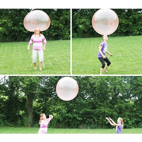 47.24'' Bubble Balloon Inflatable Funny Toy Ball Soft Water Filled Beach Balls Outdoor Play for Kids Children Adults