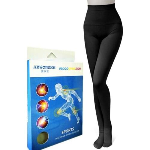 Women Medical Grade Pressure Pantyhose Seamless Type High Waist Abdomen Closed Hip Lifted Slim Leg Leggings S M L XL XXL
