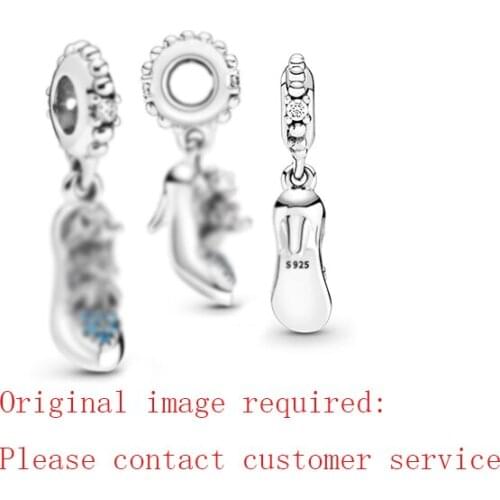 2020 Winter New S925 Silver Glass Shoes And Mouse Charm Charm. Popular And Hot-selling Diy Accessories, Gifts For Girlfriends
