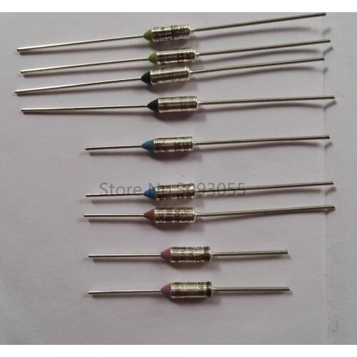 100PCS 10A 250V 240 degrees Celsius Thermal cutoff Fuses temperature insurance tube RY TF fuse 10a/250v