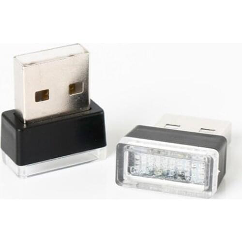 3Pcs/7Pcs Automobile Mini USB Atmosphere Lamp LED Decoration Lamp Car Interior Ambient Lighting lights 5V 7 Color options