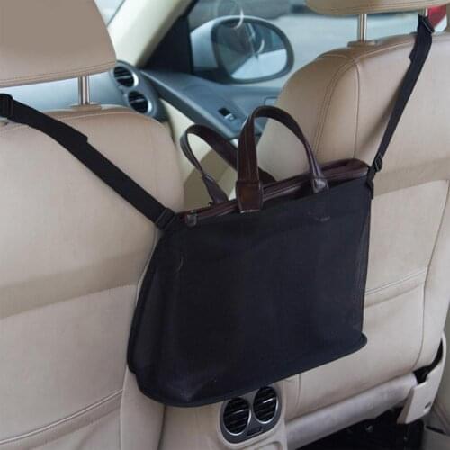 Car Net Pocket Handbag Holder Seatback Mesh Organizer Pet Barrier Storage Between Luggage Pouch Back Interior Accessories 2021 N