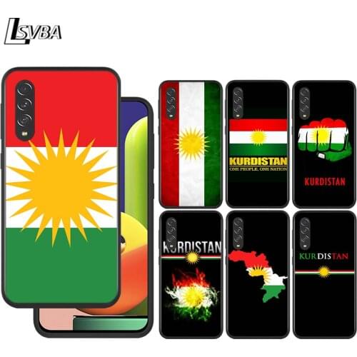 Kurdistan Flag for Samsung Galaxy A90 A80 A70 A60 A50 A40 M30 A20E A2Core A10S A10E Silicon Soft Black Phone Case