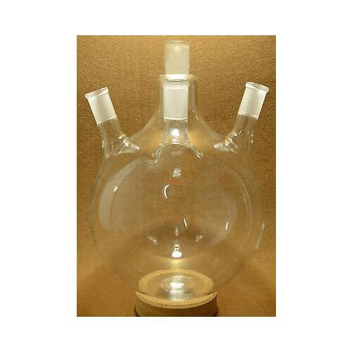 Round Bottom Flask,5000ML,24/40,Four Neck,4 Neck,5L,Lab Flask 24/40