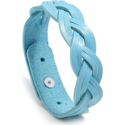 Hot Sale Adjustable Leather Bracelets For Women Men Simple Woman Bracalete Femme Charm Braclet 30 Colors Optional