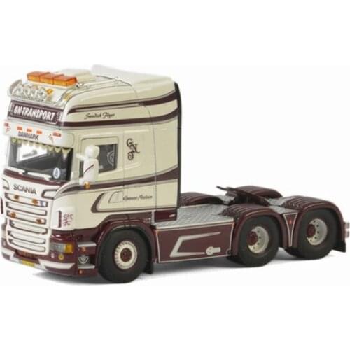 Exquisite Alloy Model Gift WSI 1:50 SCANIA R6 6x2 GN Transport Truck Tractor Vehicles DieCast Toy Model Collection Decoration