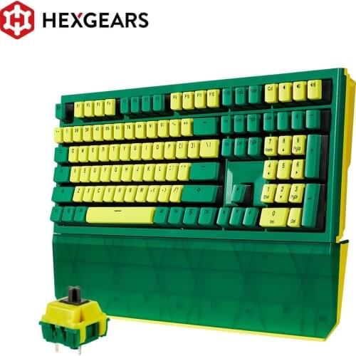 HEXGEARS X5 PBT Keycaps Kailh Switch Gamer Keyboard 104 Keys Mechanical Keyboard Hand Rest USB /2.4Ghz Wireless teclado sem fio