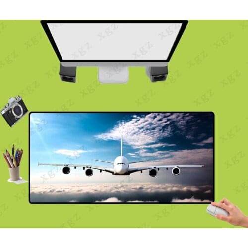 XGZ Airplane Cloud Game Mouse Pad Locking Pad Notebook Computer Keyboard Rubber Anti-slip Table Mat Gaming Accessories