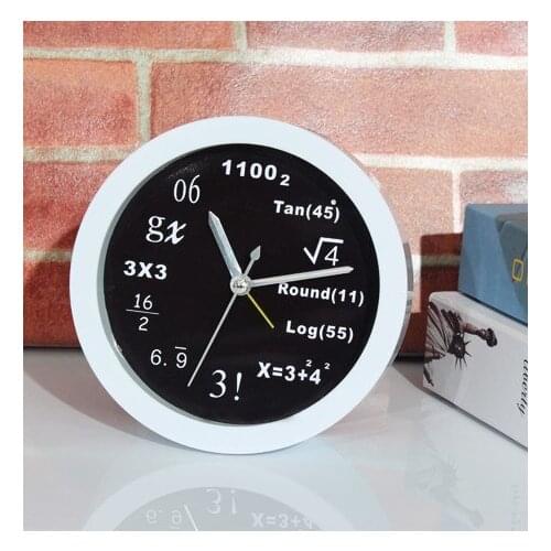 Circular shape fashion creative cute table desk mute alarm clocks for kids child with cheap price high quality
