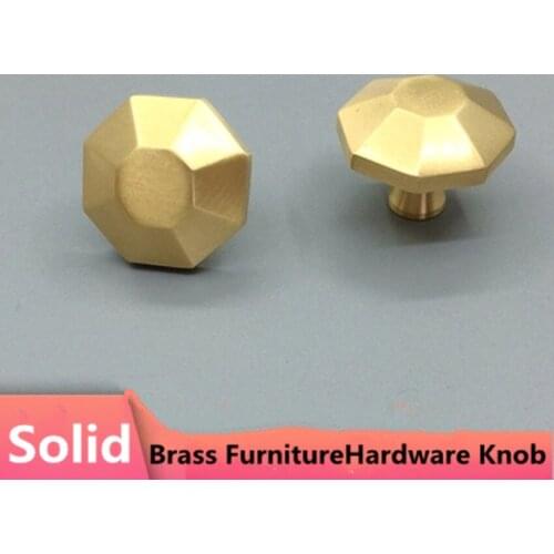 Pure brass single hole furniture hardware knob stain brass drawer shoe cabient cupboard dresser kitchen cabinet door handle knob