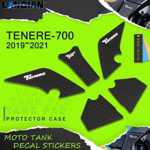 Motorcycle Non-slip Side Fuel Waterproof Pad Rubber Tank Stickers Accessories For YAMAHA TENERE 700 Tenere700 XTZ 700 2019 2020
