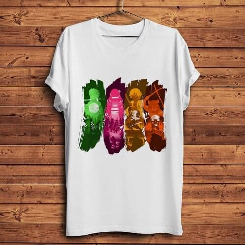 Demon Slayer Kamado Tanjirou Kamado Nezuko Agatsuma Zenitsu Hashibira Inosuke Funny Anime T Shirt Men Unisex Streetwear Tshirt